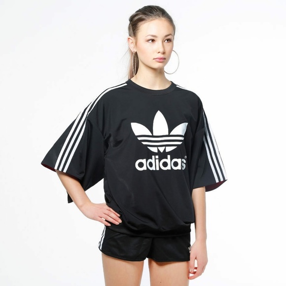 RITA ORA x ADIDAS Women's AJ7240  KIMONO Sleeve Top - Picture 2 of 4